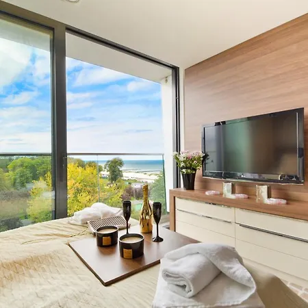 Marine Prywatny Widok Na Morze Basen Sauna Jacuzzi 5 Pietro Kolobrzeg