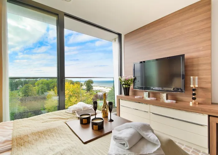 Marine Prywatny Widok Na Morze Basen Sauna Jacuzzi 5 Pietro Kołobrzeg